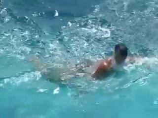 Bewitching blonde fuck hard by the pool