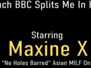คนมีชื่อเสียง splits&quest; เห็น maxine x ได้รับ torn ใน ครึ่ง โดย a มาก ใหญ่ cock&excl;