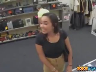 Enticing College daughter Flashes Her Tits In Public In A Pawn Shop