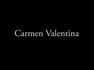 Harlot Carmen Valentina cuddles a big cock!