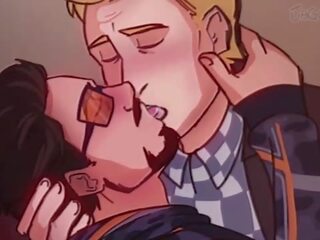 Iron Man x Captain America - Tony Stark x Steve Rogers Stony Marvel gay x rated film