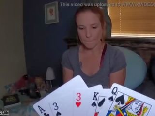 Strip Poker with Mom - Shiny cock shows