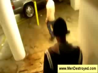 Latino takes down black youngsters pants