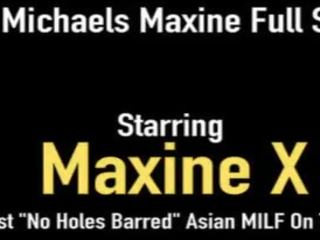 Crazy Asian Mom MaxineX Has Hood Over Head A Big cock In Her Pussy&excl;