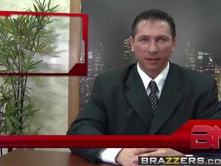 Brazzers - Big Tits at Work - Fuck The News scene starring Ariella Ferrera Nikki Sexx and John Strong