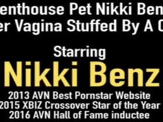 Penthouse animal de estimação nikki benz tem dela vagina recheado por um cock&excl;