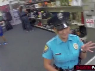 Voluptuous and busty police officer sells her firearm gets Shawns firearm