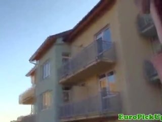 Pulled fucked euro streetwalker jizzed on götlüje