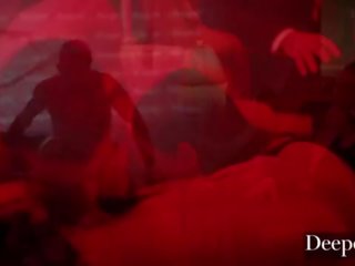 Deeper&period; angela&comma; emily a kira x menovitý klip overdose v epic skupinové trtkanie
